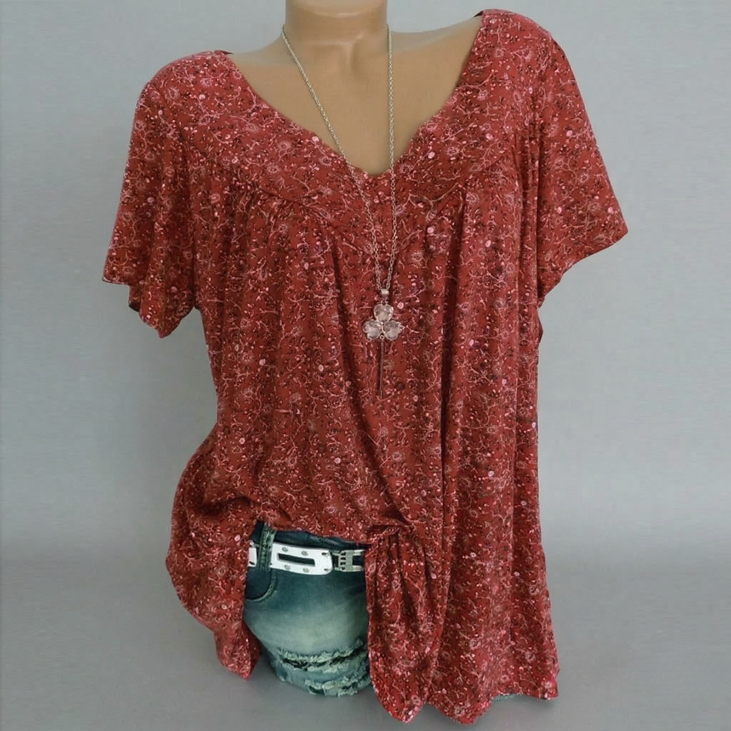 Avora Lyon | T-shirt Flora à col en V