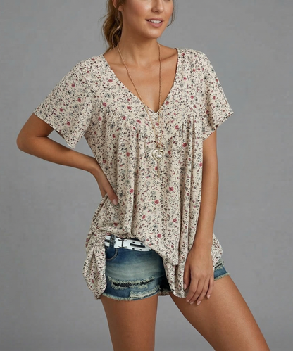 Avora Lyon | T-shirt Flora à col en V