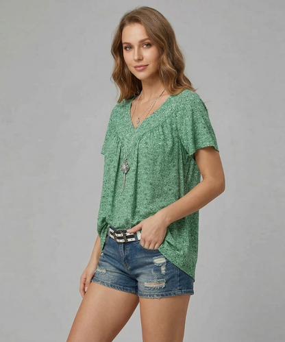 Avora Lyon | T-shirt Flora à col en V