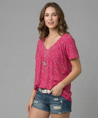 Avora Lyon | T-shirt Flora à col en V