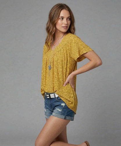 Avora Lyon | T-shirt Flora à col en V