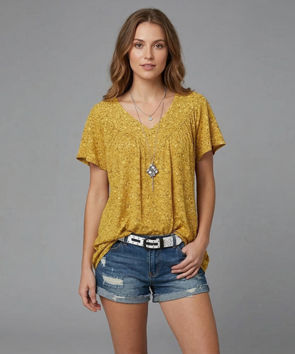 Avora Lyon | T-shirt Flora à col en V