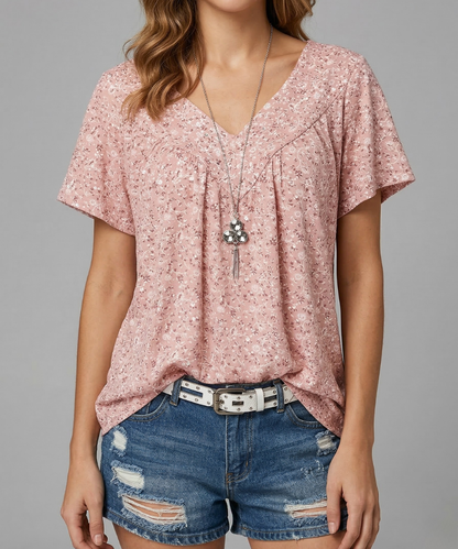 Avora Lyon | T-shirt Flora à col en V