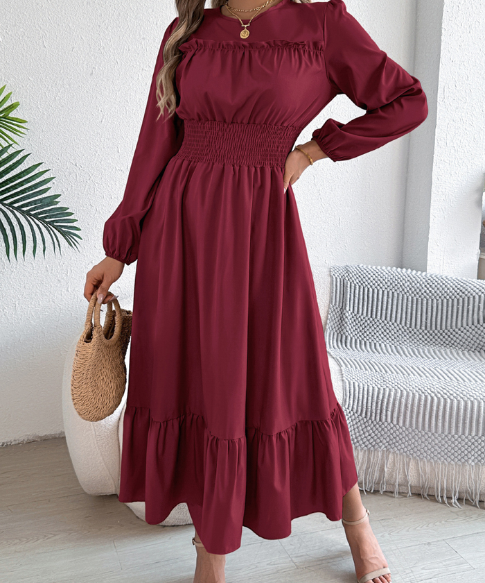 Avora Lyon | Robe longue élégante à volants