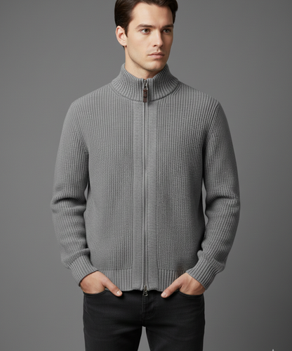 Avora Lyon | Gilet en maille à double fermeture éclair