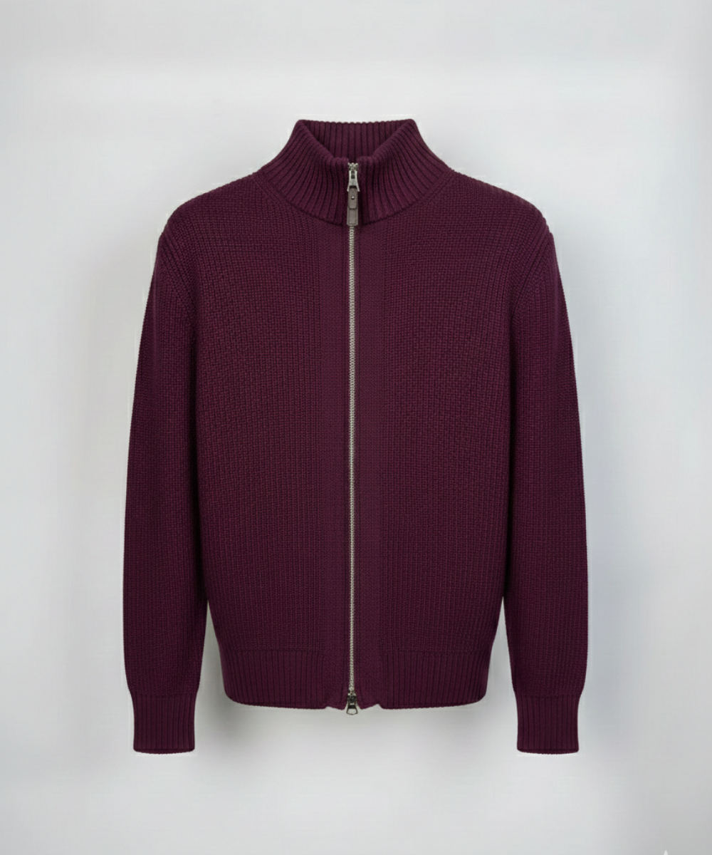 Avora Lyon | Gilet en maille à double fermeture éclair