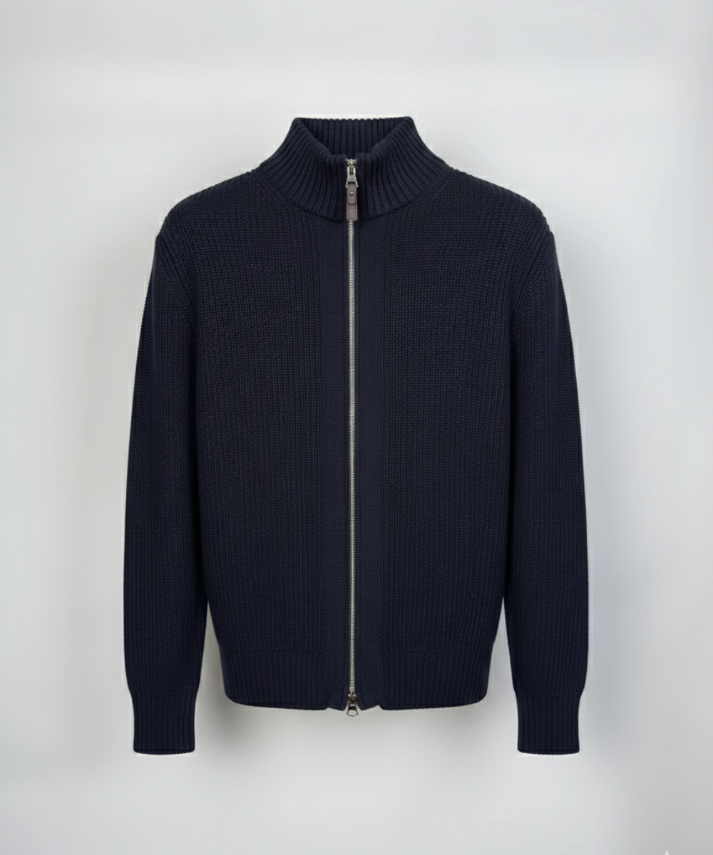 Avora Lyon | Gilet en maille à double fermeture éclair