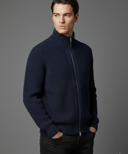 Avora Lyon | Gilet en maille à double fermeture éclair