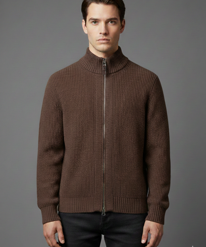 Avora Lyon | Gilet en maille à double fermeture éclair