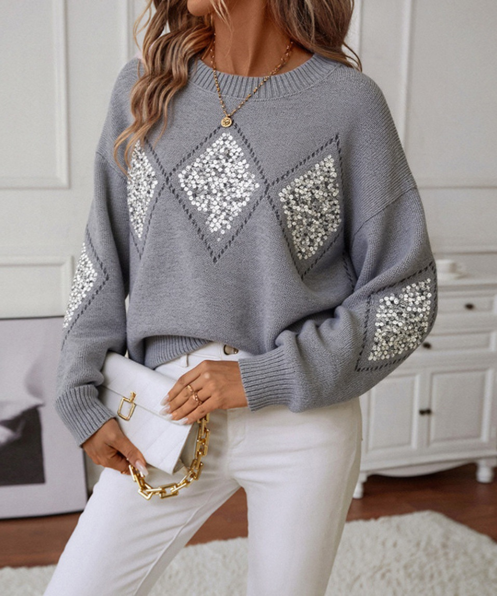 Avora Lyon | Pull à manches longues à paillettes