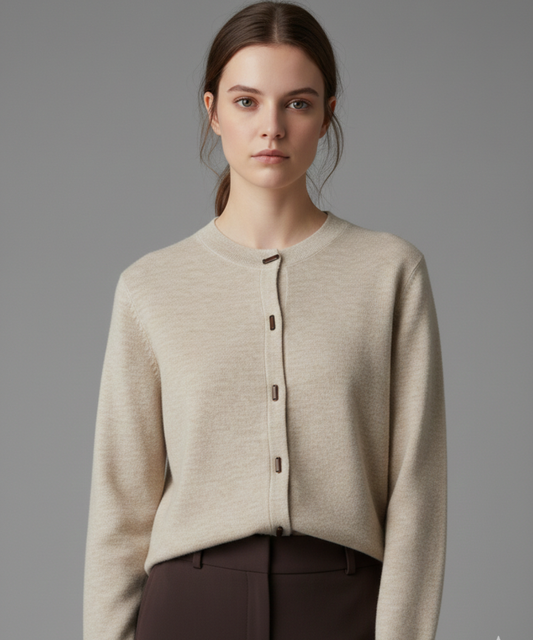 Avora Lyon | Cardigan en laine tricotée de qualité supérieure