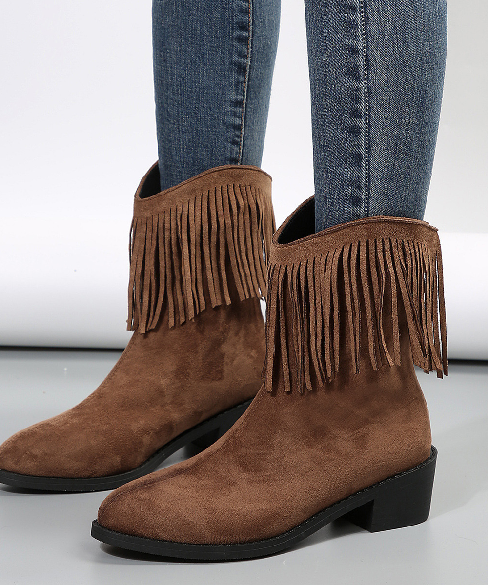 Avora Lyon | Bottines à franges