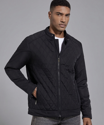 Avora Lyon | Veste décontractée de mi-saison à motif losanges