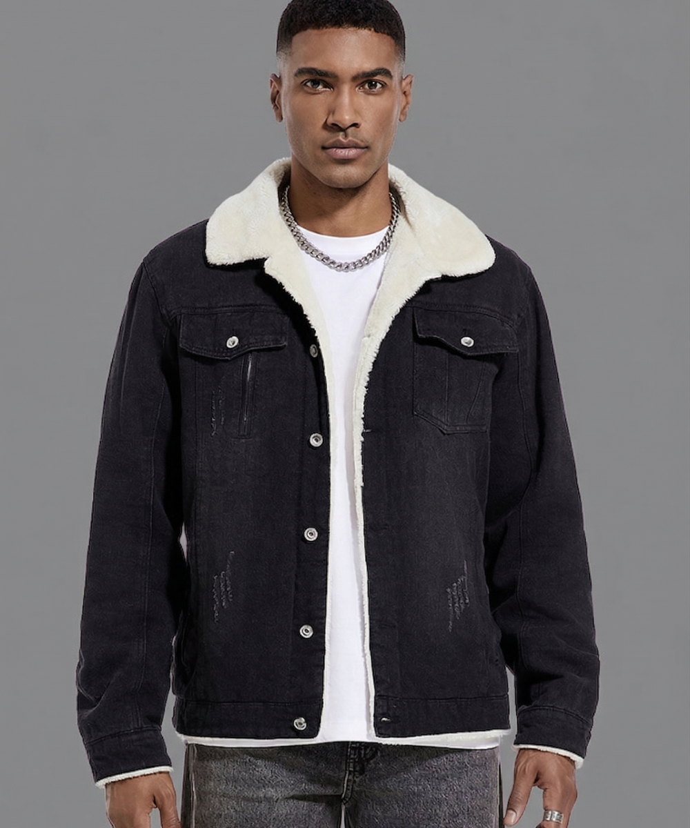 Avora Lyon | Veste en jean doublée en polaire pour homme
