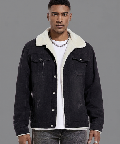Avora Lyon | Veste en jean doublée en polaire pour homme