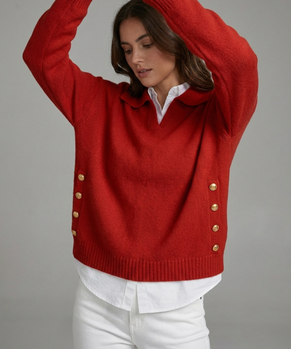 Avora Lyon | Pull décontracté ample à revers