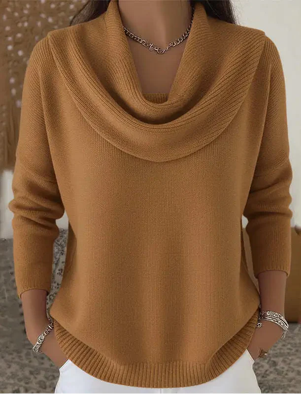 Avora Lyon | Pull chaud à col drapé