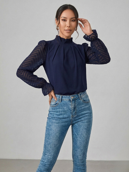 Avora Lyon | Haut à manches longues à motif ondulé