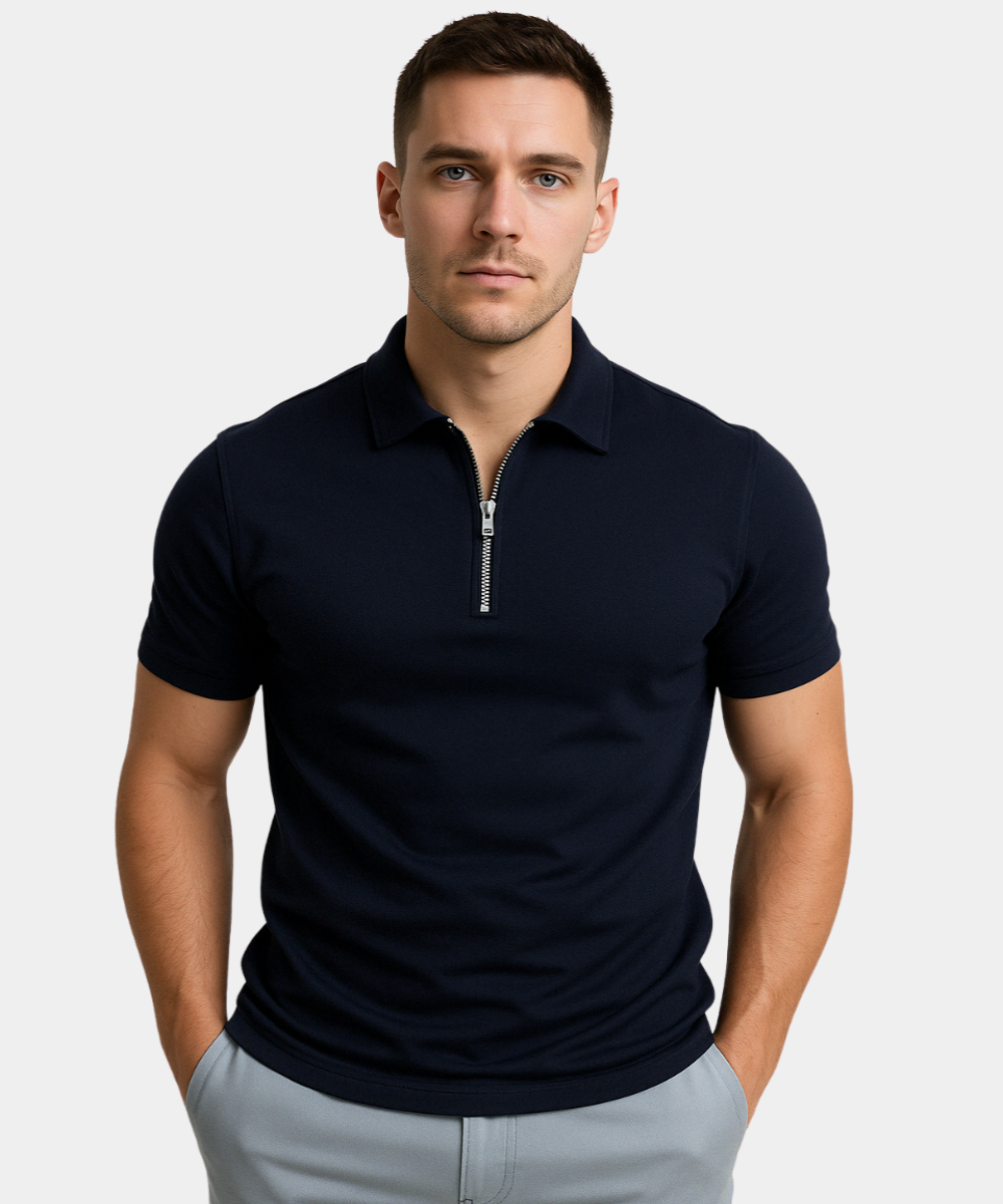 Avora Lyon | Polo moderne avec zip mi-haut