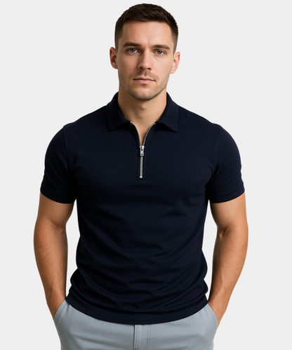 Avora Lyon | Polo moderne avec zip mi-haut