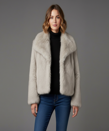 Avora Lyon | Manteau en peluche d'hive