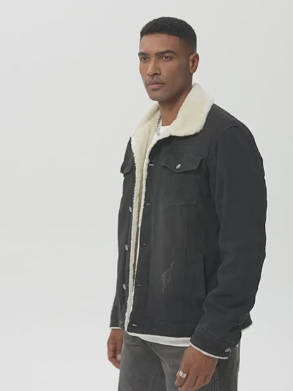 Avora Lyon | Veste en jean doublée en polaire pour homme